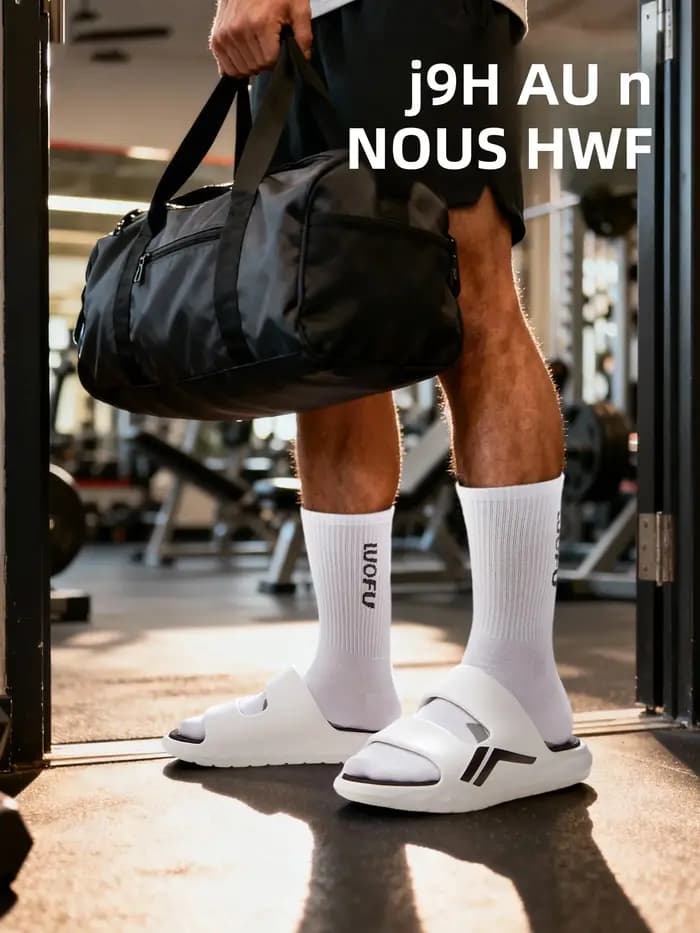 Luofu – Chaussons d'extérieur authentiques antidérapants pour hommes – Durables