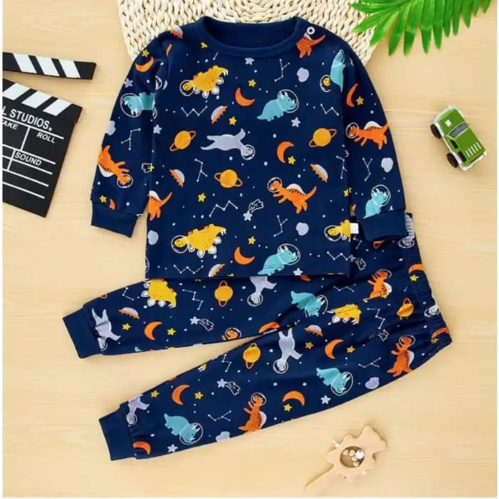 Nouveaux enfants pyjamas bébé garçons filles mignon dessin animé à manches longues T-Shirt haut + pantalon enfant en