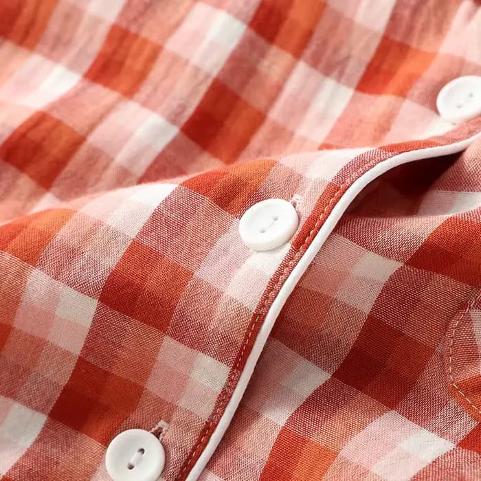 Couples pur coton maison costume femmes pyjamas ensemble vêtements de nuit rétro Floral été à manches courtes 3 pièces
