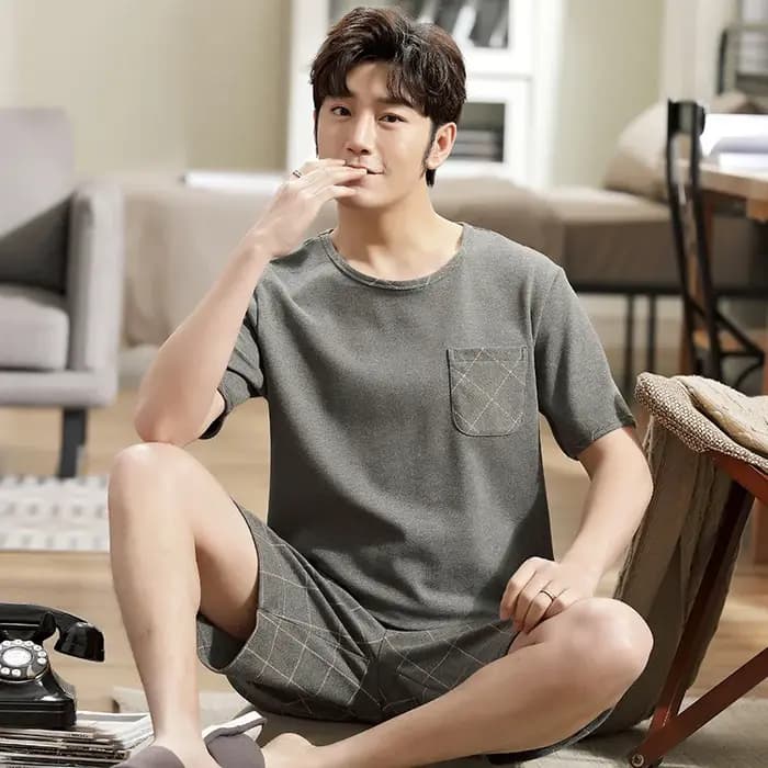 Ensemble pyjama à manches courtes pour hommes