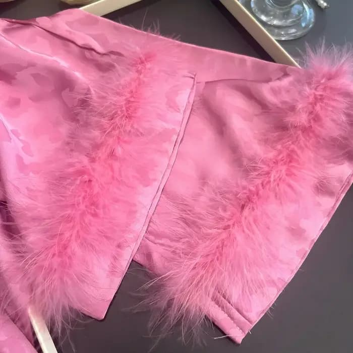 Pyjama léopard à manches longues pour femmes