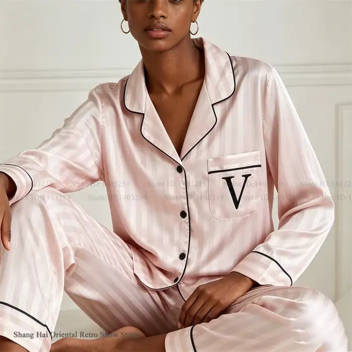 Nouvel ensemble pyjama 2 pièces printemps-automne