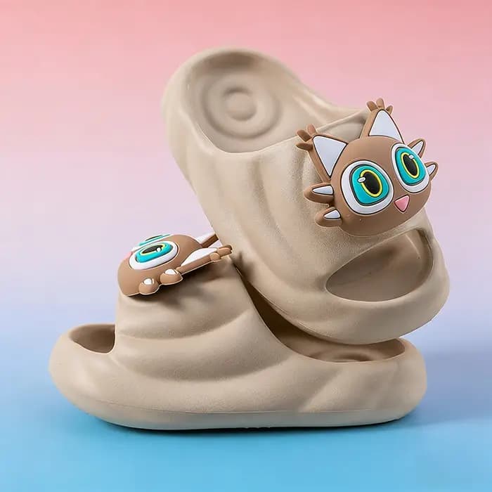 Chaussons 3D Monster Cat pour enfants en bas âge
