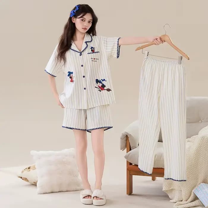 Ensemble pyjama d'été 3 pièces pour femmes