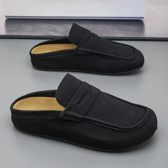 Demi-pantoufles à semelle souple à la mode pour hommes, semelle à la mode printemps et été, chaussur