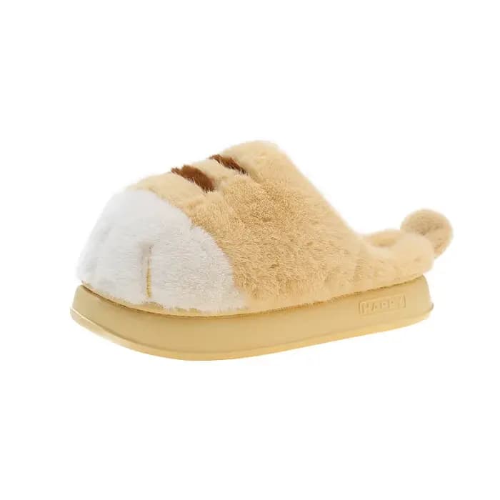 Nouvelles pantoufles adorables en forme de patte de chat pour femmes