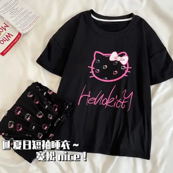 Pyjama d'été à manches courtes pour fille