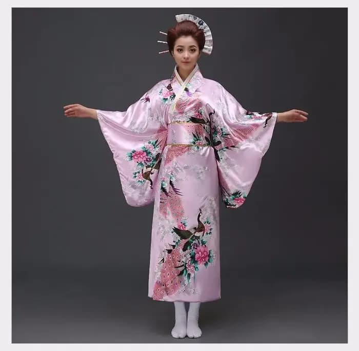 Kimono Sexy Tendance Nationale Bleu Lac pour Femme