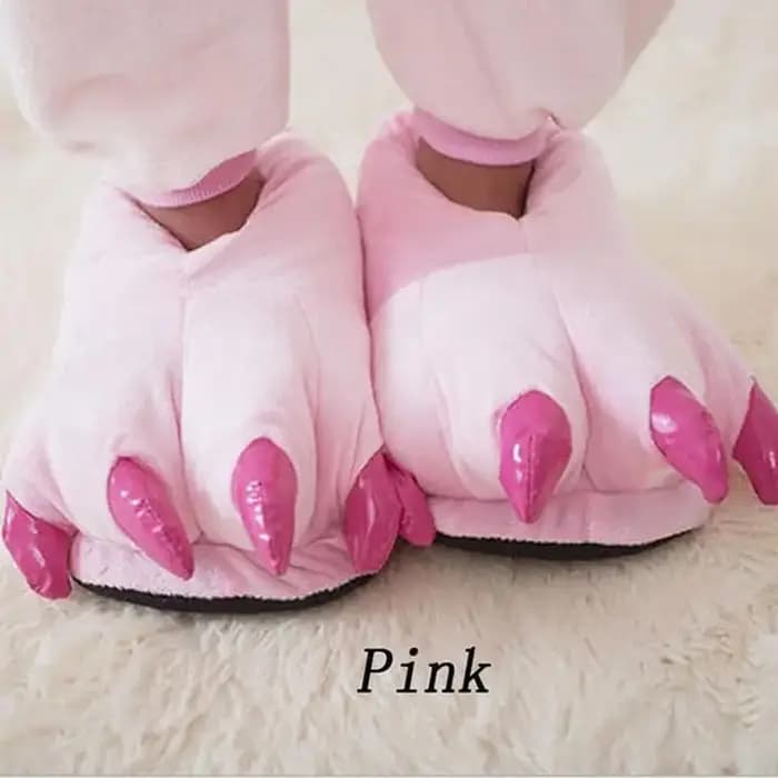Pantoufles en forme de patte de dinosaure pour hommes