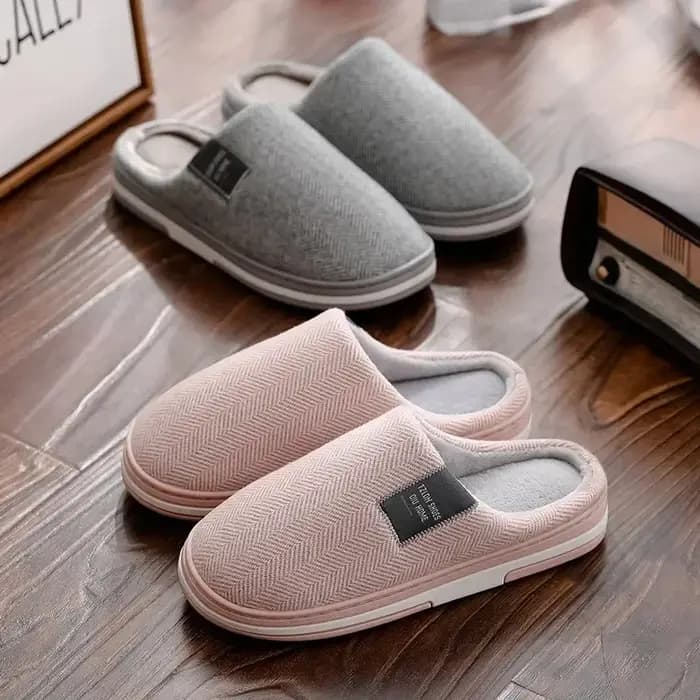 Pantoufles d'hiver chaudes en coton pour hommes et femmes