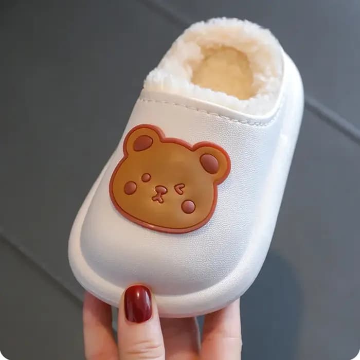 Pantoufles d'hiver imperméables en coton pour bébé