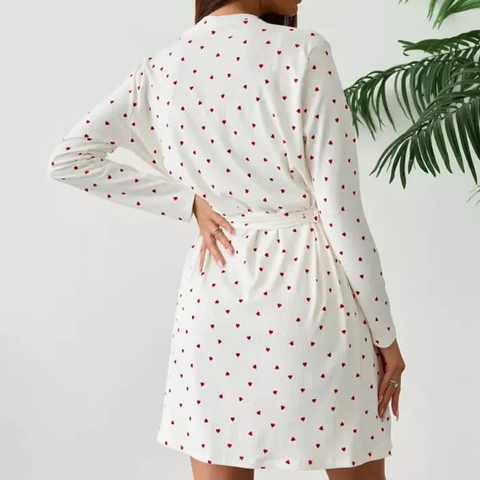 Ensemble pyjama deux pièces imprimé à pois