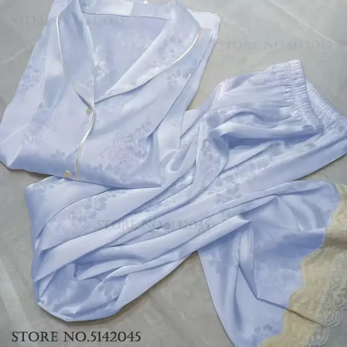 Femme 2 pièces Pyjamas ensemble vêtements de nuit nouveau Style chinois Jacquard Pyjama