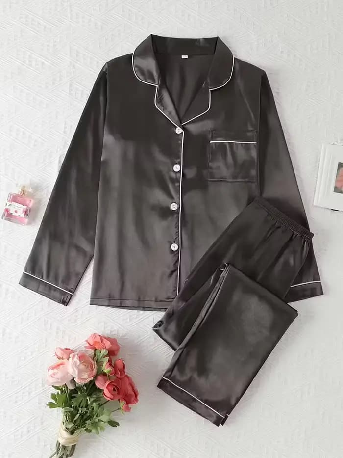 Ensemble pyjama en soie pour femmes