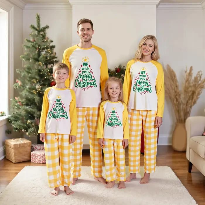 Ensembles de pyjamas de famille de Noël