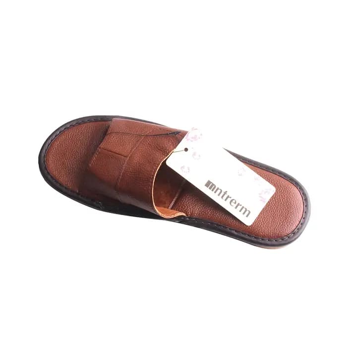 Pantoufles en cuir pour hommes