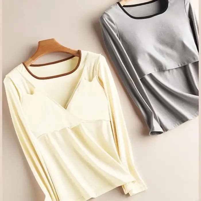 Pyjama d'allaitement en Polyester pour le confort maternité