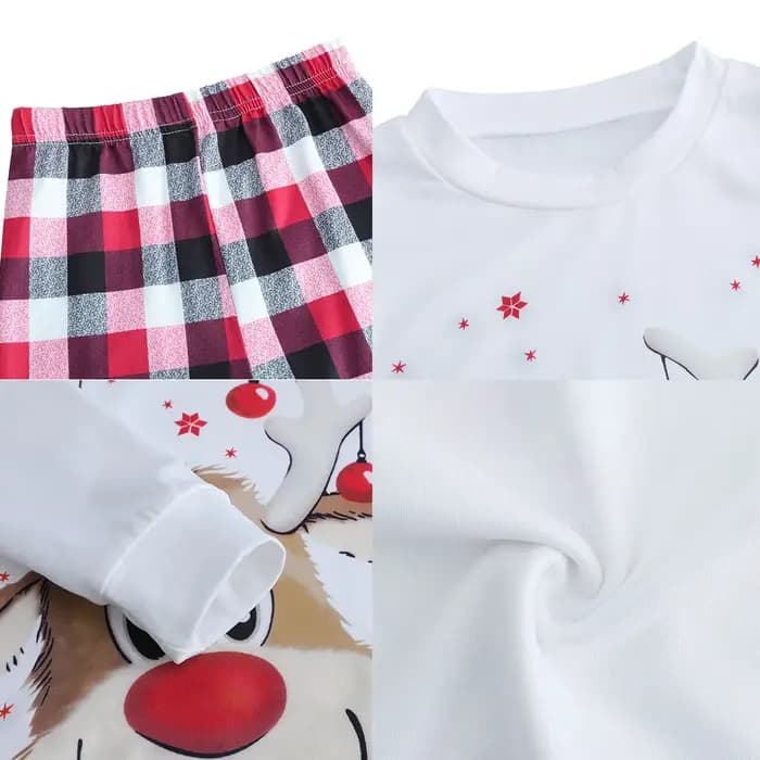 Pyjama de Noël assressentipour la famille, ensemble de vêtements de nuit de Noël pour adultes, vêtements de nuit elfe pour enfants garçons, vêtements de nuit du Nouvel An, pyjama de cerf, 2023