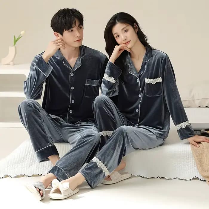 Ensemble de pyjamas de couple pour hommes et femmes