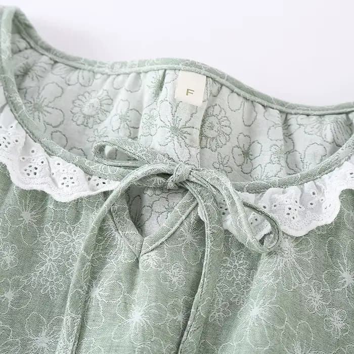 Robes de nuit pour femmes printemps et été mignon doux Style frais fibre décontracté vêtements