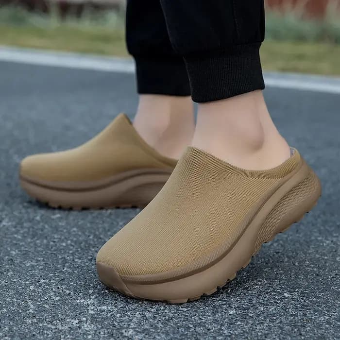Demi-pantoufles chaudes pour hommes