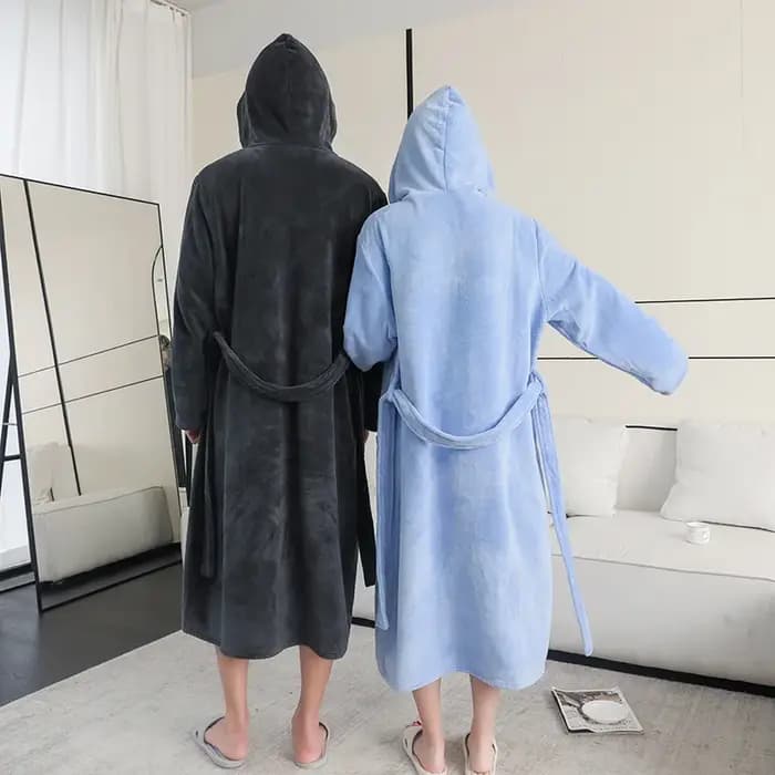 Peignoir de Glutnel Extra Long pour Femmes et Hommes Enceintes