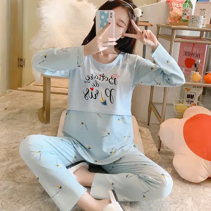 Ensembles de pyjamas de printemps pour femmes enceintes