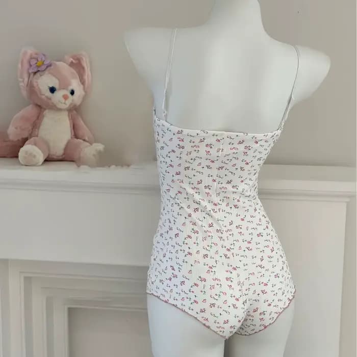 Onesie-Pyjamas floraux mignons pour femmes