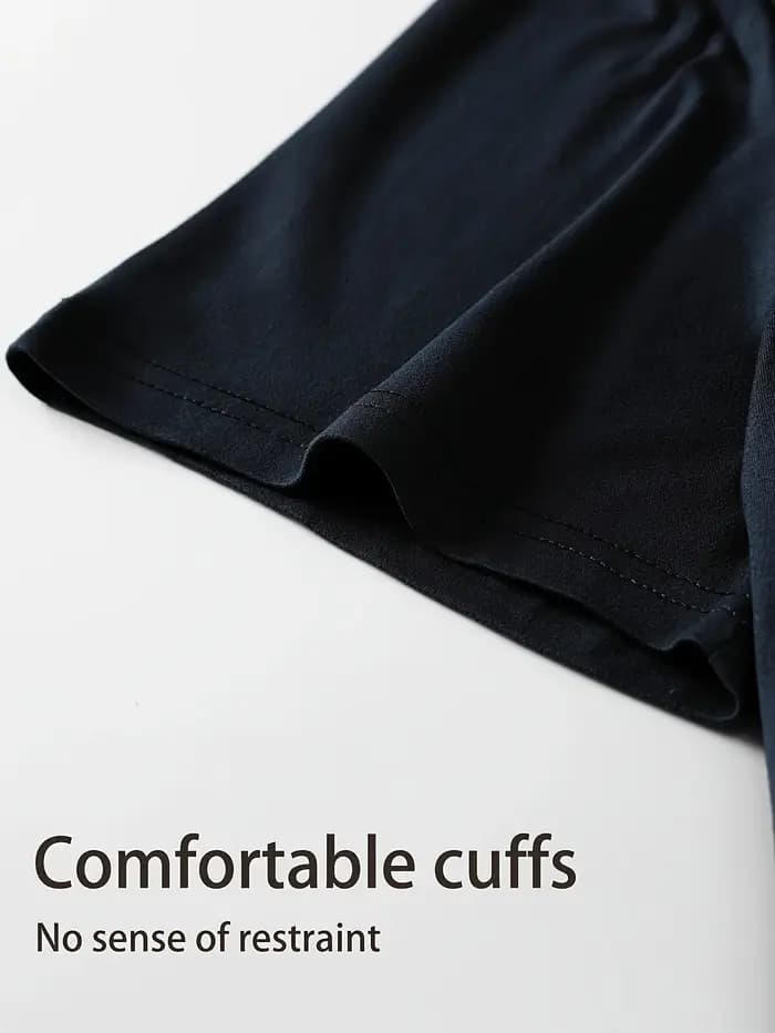 Pyjama deux pièces pour hommes ensemble de vêtements de maison à manches courtes et shorts motif géométrique à la mode pour printemps été automne et hiver