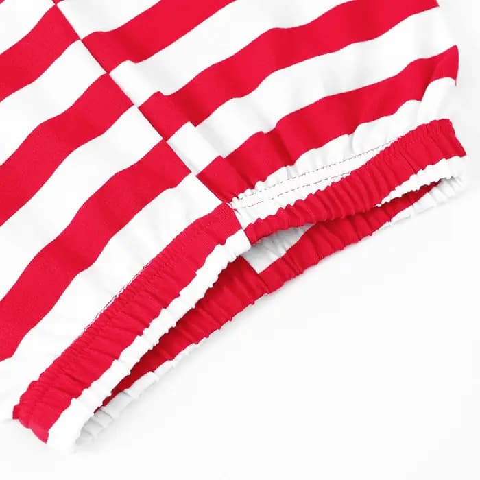 Pyjama à Rayures Rouges et Blanches pour Enfant Garçon et Fille