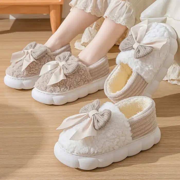 Pantoufles en fourrure pour femmes