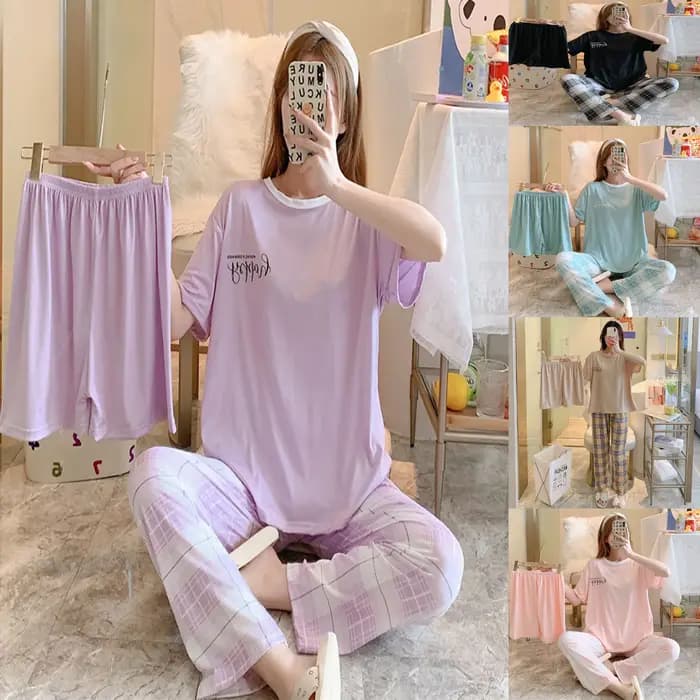 Ensemble de pyjamas d'été à manches courtes pour femmes
