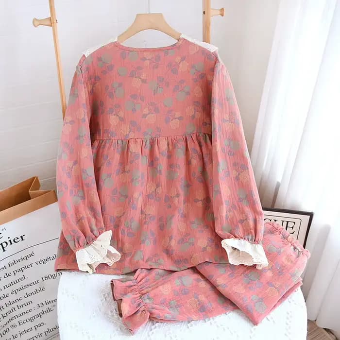 Ensemble pyjama en coton pour femme