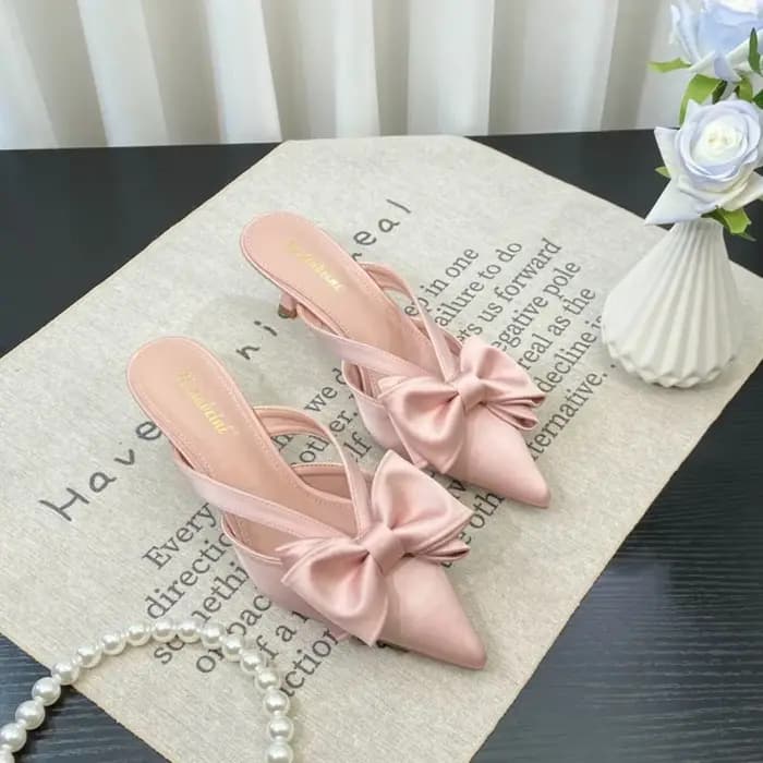 Mules roses style féerique pour femme