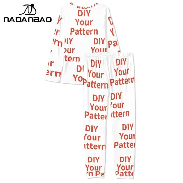 Votre Image personnalisé femmes pyjamas deux pièces ensemble bricolage