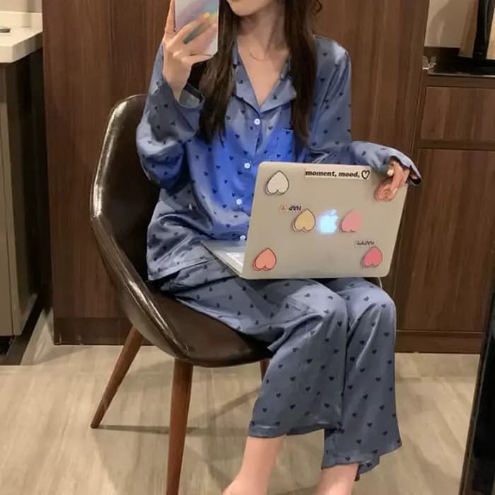 Pyjama à manches longues pour femme