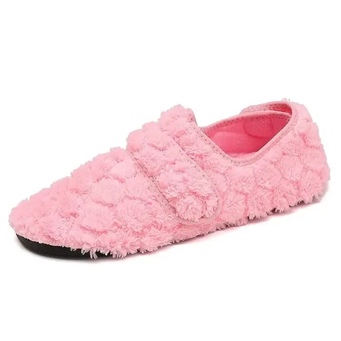 Pantoufles chaudes d'hiver pour femmes, diapositives moelleuses, pantoufles en fausse fourrure, semelles souples, confortables, pantoufles de maison pour femmes, chaussures d'intérieur