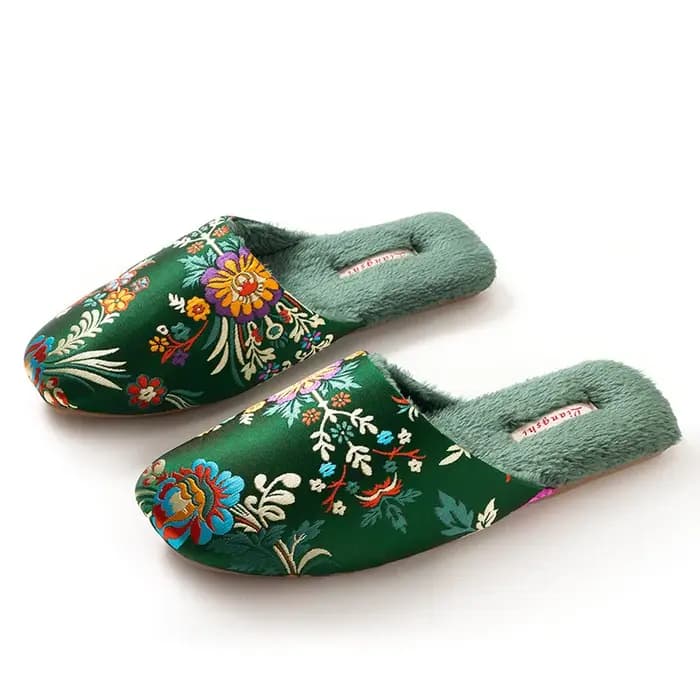 Nouvelles pantoufles d'intérieur chinoises haut de gamme pour femmes