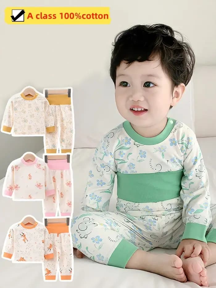 Ensemble de pyjamas de protection du ventre pour nouveau-nés