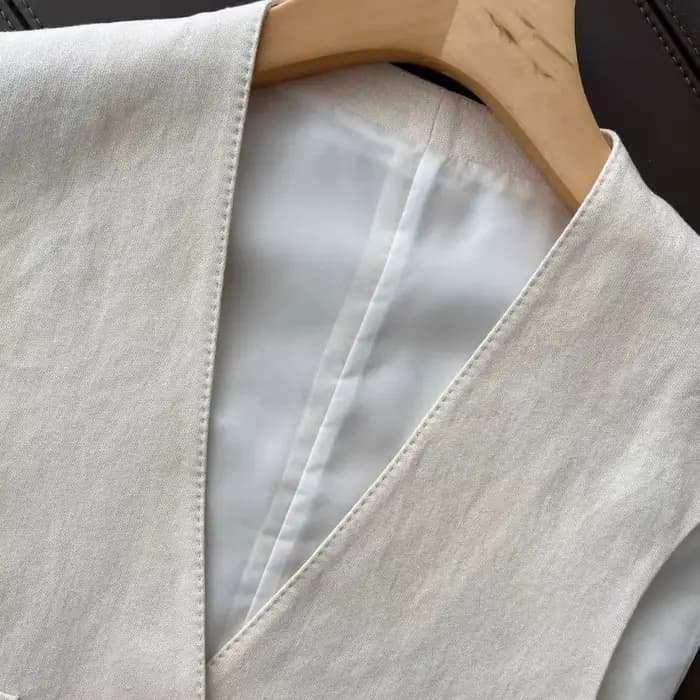 Nouvel ensemble chic 2 pièces pour femme en lin et coton