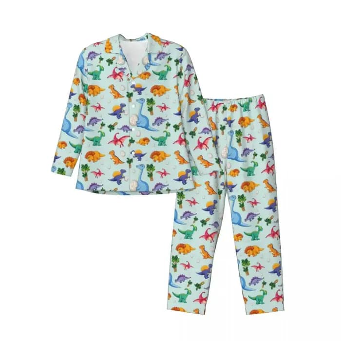 Pyjama Coloré et Mignon en Motif de Dinosaure pour Homme