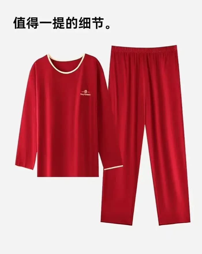 Ensemble de pyjama rouge pour femmes