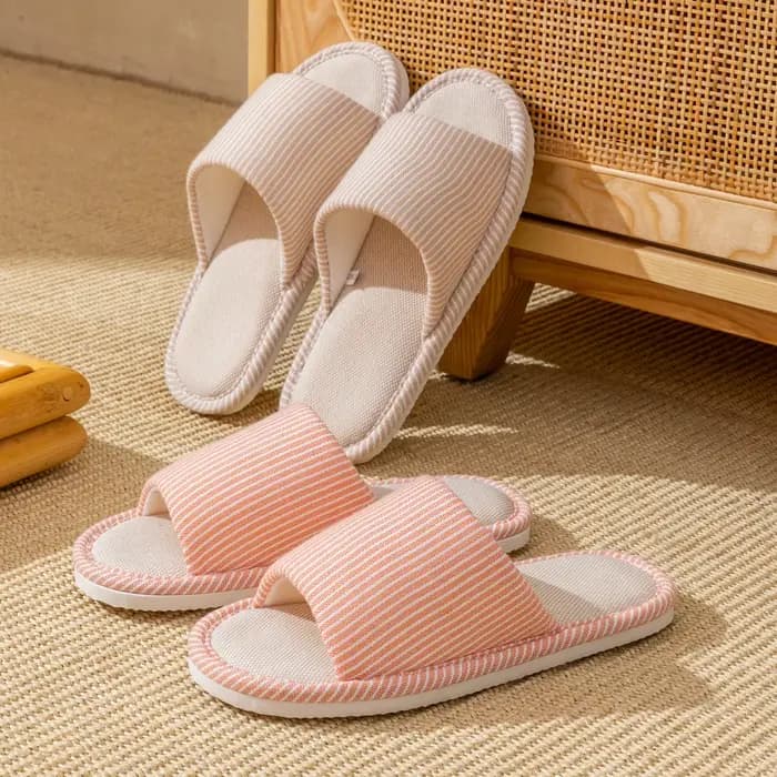 Pantoufles en lin pour hommes pour toutes les saisons