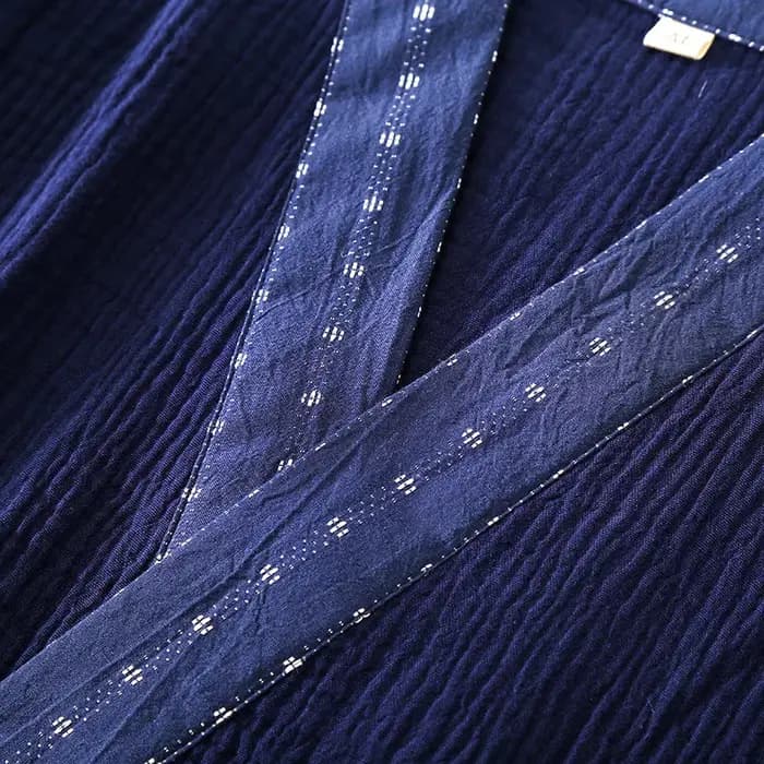 Kimono pour hommes, costumes de maison, pantalons à manches longues, costumes pour automne et printemps, Pijamas pour hommes, pyjama Design en crêpe de coton pour hommes