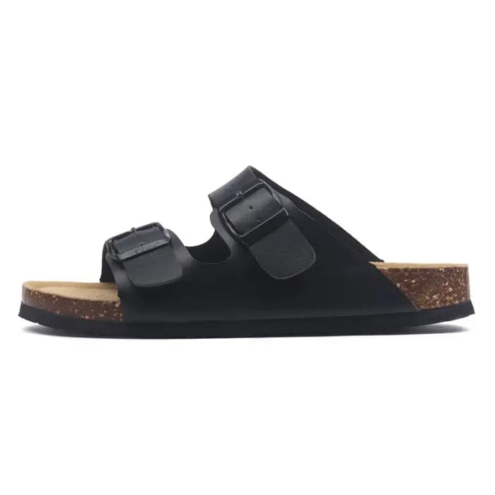 Pantoufles pour hommes décontracté classique été qualité supérieure boucle confortable pantoufle en cuir