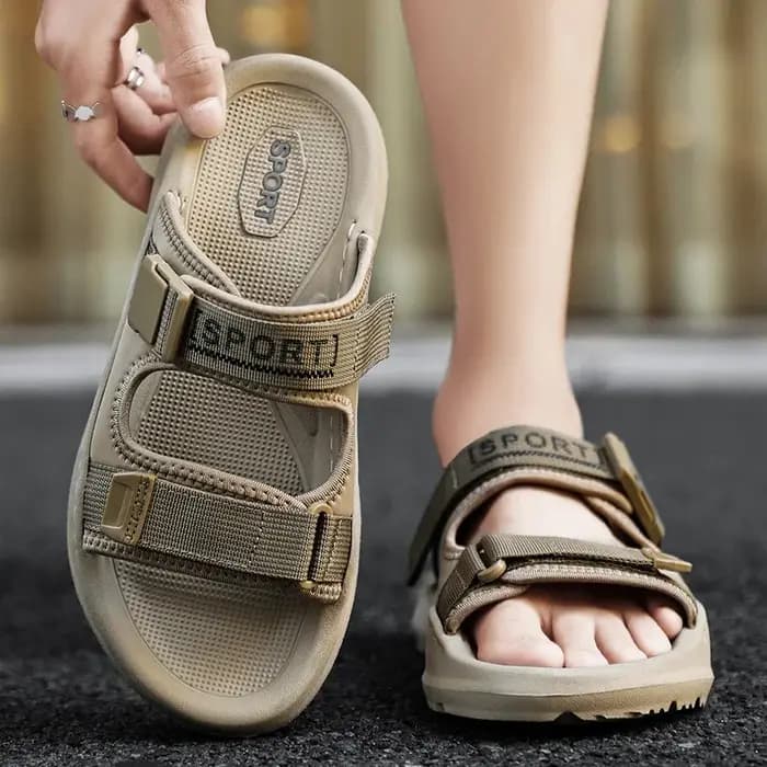 Nouveauté homme pantoufles léger marche demi-chaussures confortable hommes décontracté demi glisser antidérapant extérieur mâle Cool sandales