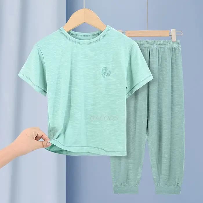 Gros Garçons Filles Ensembles de Pyjamas Coton Enfants