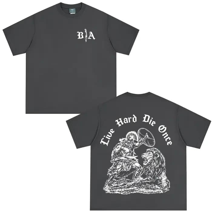 T-shirt à manches courtes en pur coton pour hommes et femmes