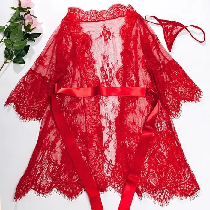 Peignoir en dentelle pour femmes