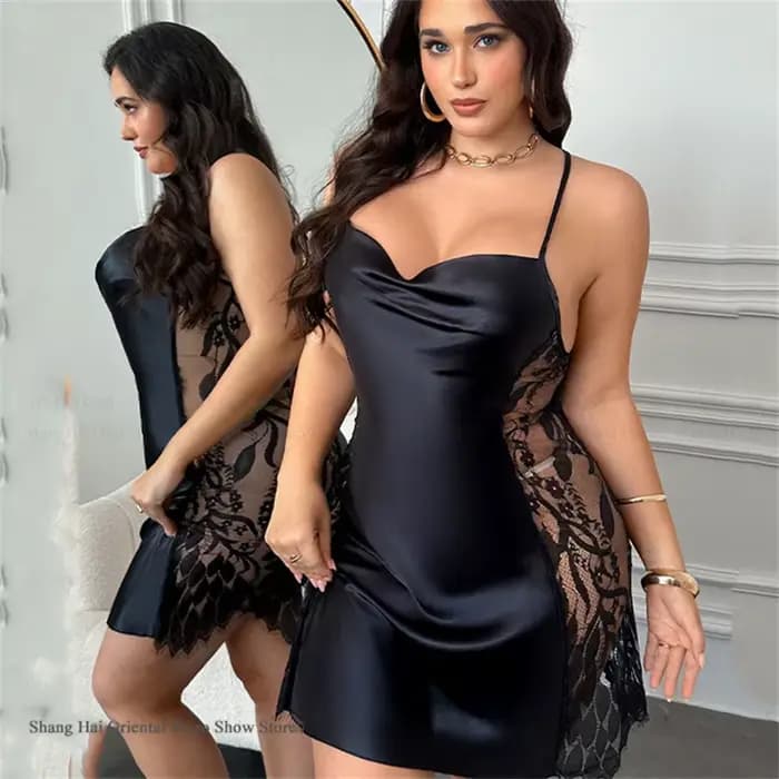 Chemise de nuit pour femme grande taille 3XL 4XL 5XL